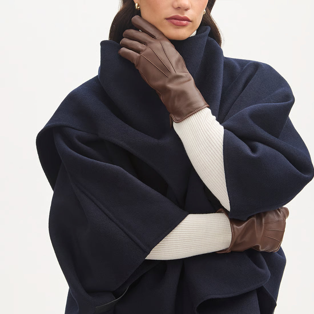 Women's Cashmere Lined Leather Gloves