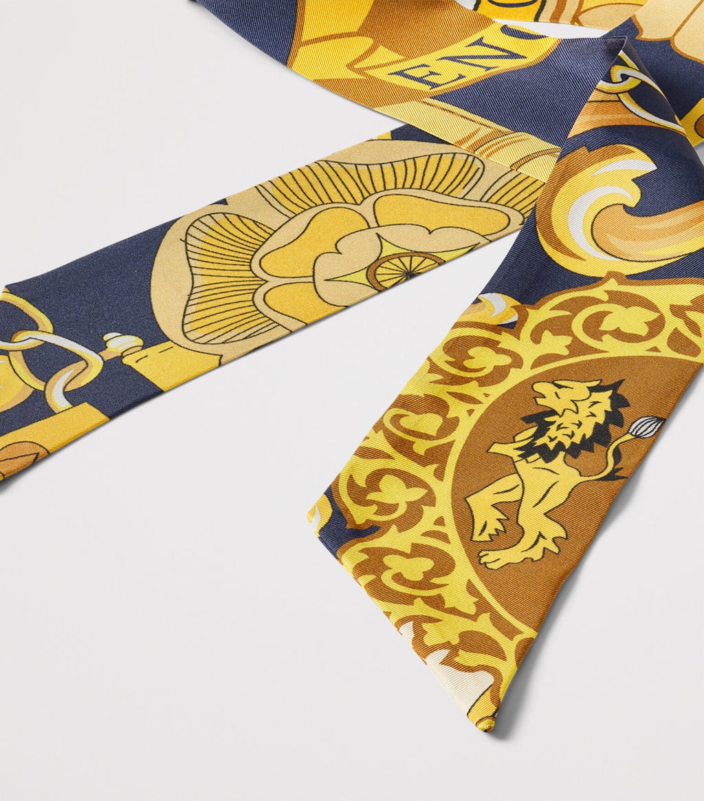 Silk Shield Skinny Scarf
