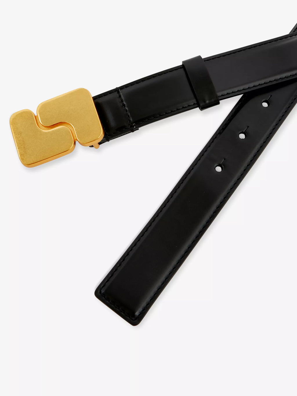 Ninon logo-buckle leather belt