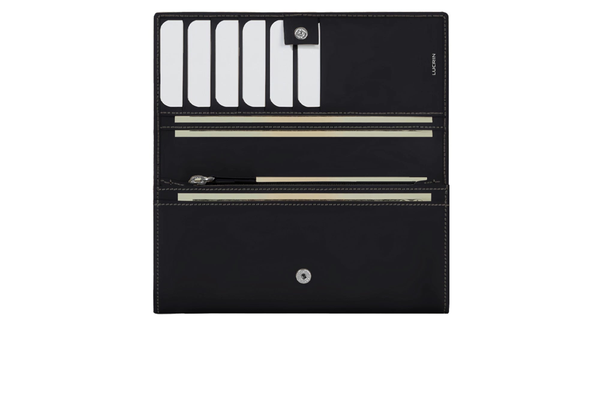 Women Smooth Leather Wallet - Black